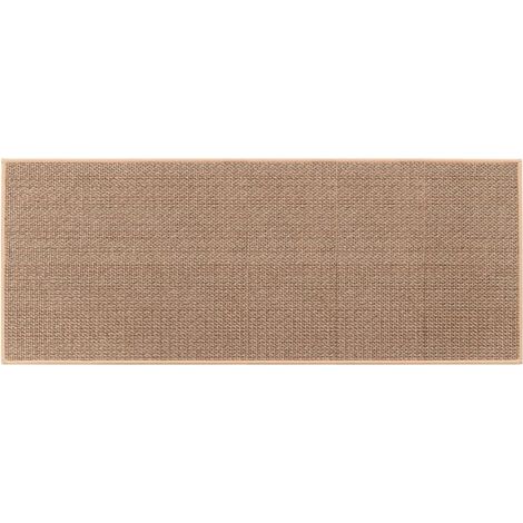 Tappetino da cucina: Tappetino in gomma antiscivolo lavabile per lavello cucina, colore juta (1 pezzo per 44 x 120 cm)