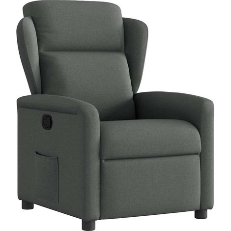 Relaxsessel Dunkelgrau Stoff