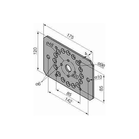 Nice 525.10089 - Halterung 175x120 für fianchi
