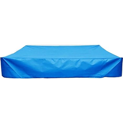 Protection de bac à sable d'extérieur en tissu Oxford imperméable et anti-poussière pour enfants, bac à sable, housse pliable pour terrasse, aire de jeux et jouets d'extérieur Design carré