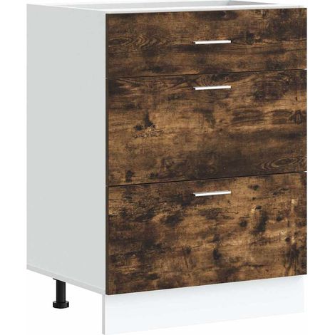 Maison Exclusive - Base da Cucina “Lyon” Rovere Fumo in Legno Multistrato