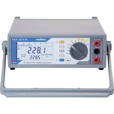 Multimètre de table Metrix MX5006 numérique, analogique CAT III 1000 V Affichage (nombre de points): (1/3)