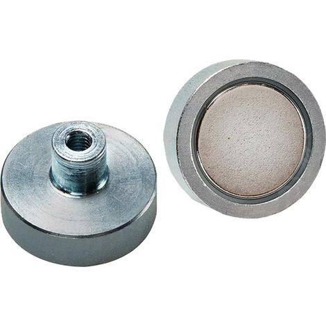 Beloh NdFeB-Flachgreifer mit Gewindebuchse 40 x 8,0 / 18,0mm (1/3)