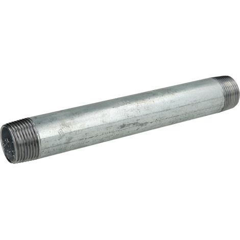 Nipple double galvanisé 3/4'' x 180 mm