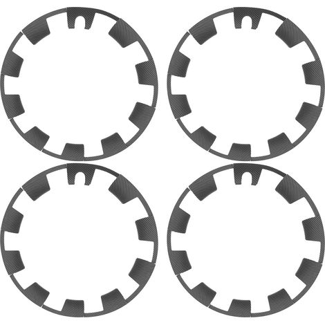40 Stück Radkappen-Patches in Carbon-Optik, Radzierblenden-Schutzaufkleber, Ersatzaufkleber für Ford Model Y (2021–2023)