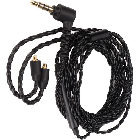 Câble de mise à niveau pour écouteurs avec contrôle de volume et micro, noyau OFC, connecteur MMCX, compatible SE846 et SE535