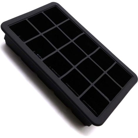Moule à glaçons en silicone, démoulage facile, 15 glaçons, avec couvercle transparent, idéal pour whisky, thé au lait, café noir, etc. (1/5)