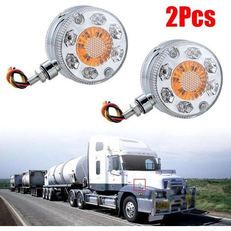 piezas - Luces LED laterales para coche/camión, tamaño 12-24 V, luces traseras laterales para remolque (1/5)
