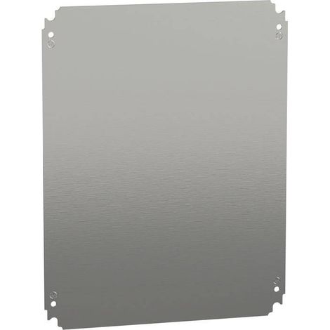 Placa de montaje metálica plana Alt500xAnch400mm de acero galvanizado - NSYMM54