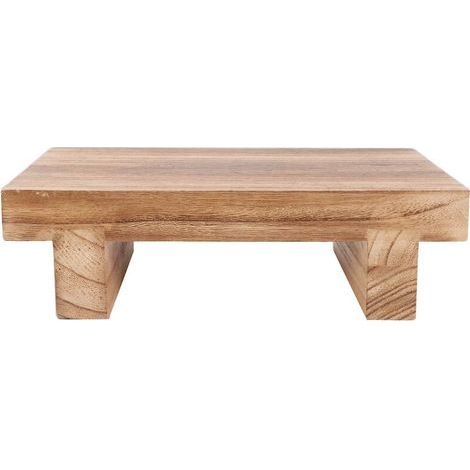 Wooden Bedside Step Stool for Indoor Outdoor Multipurpose Mobile Footrest for Home Living Room (1/5)