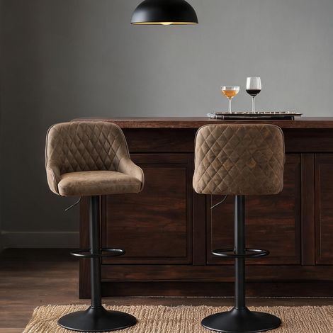 Tabouret de bar réglable de 63 à 85 cm 52 x 47 x 108 cm (1/5)