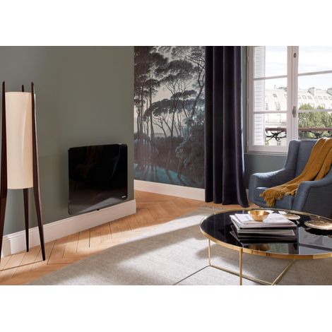 Radiateur fonte VERALI 1900W horizontal noir brillant - ATLANTIC 507661 (1/4)