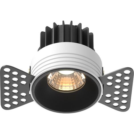 Maytoni Round Faretto da incasso senza cornice nero 3000K 480lm (1/5)