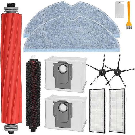 Pour Roborock S7 MaxV Ultra, pièces de rechange compatibles avec Xiaomi S7 Pro Ultra : kit d'accessoires comprenant une brosse principale latérale, un filtre HEPA et un sac de nettoyage. (1/5)