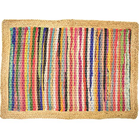 Signes Grimalt Alfombra De Felpudo Textil Hogar Alfombra Algodon-Yute 50X80 Alfombras Naranja 50x80x1cm 32953