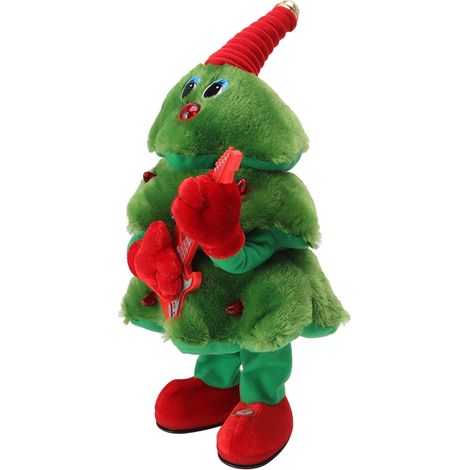 Arbre de Noël Musical Peluche avec 8 Chansons, Lumières et Danse - Jouet Électrique pour Enfants (1/5)