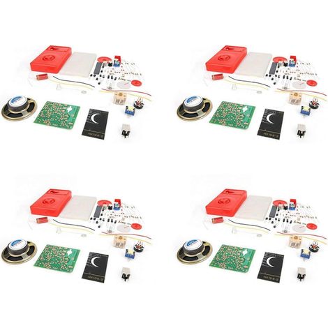 4 Ensemble 7 Tube AM Radio Électronique DIY Kit Électronique d'Apprentissage HX108-2 DIY Kit Sans Pile (1/5)