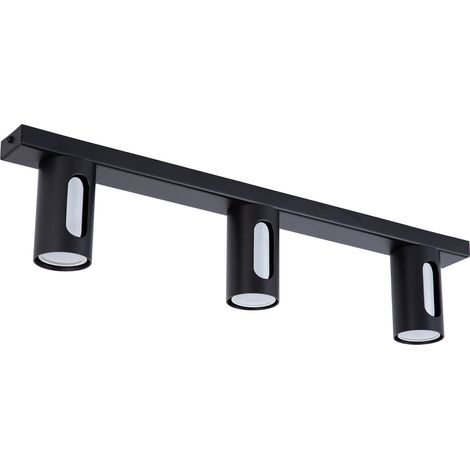 Plafoniera barra 60cm 3 spot GU10 nero/argento Flow Sigma (1/3)
