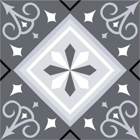6 stickers nuances de gris 15 x 15 cm (1/2)