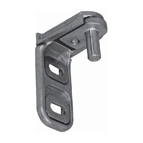 Deco Fer Forge – Gond réglable pour portail – Inox résistant à la corrosion – Réglage hauteur 10mm et profondeur 27mm – Fixation à deux points