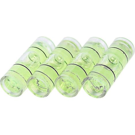 4 Stück Acrylrohr-Libellen, Messinstrument, Durchmesser 8 mm, Länge 22 mm (1/5)