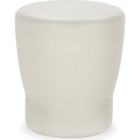Mesa Auxiliar 40X40X45,5 Cemento Blanco