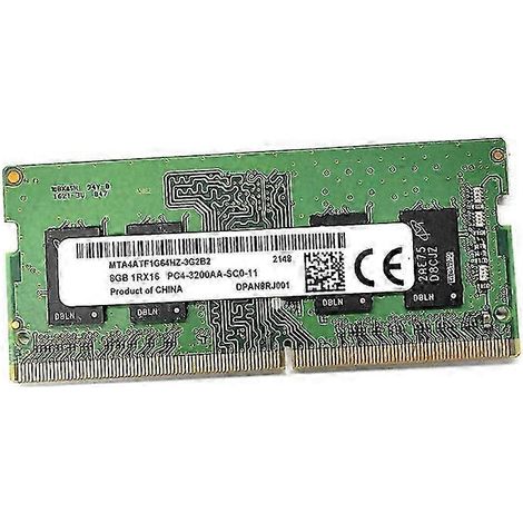 Mémoire RAM DDR4 8 Go 3200 MHz PC4-25600 1,2 V SODIMM 260 broches (1/5)