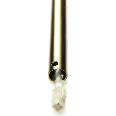 Tige de prolongation laiton satiné en différentes longueurs pour ventilateur de plafond