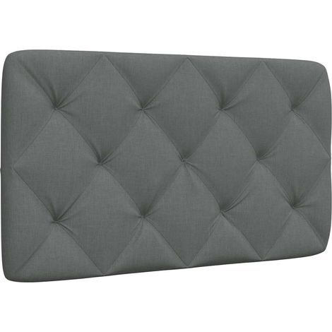 Kopfteil-Kissen Dunkelgrau 80 cm Stoff