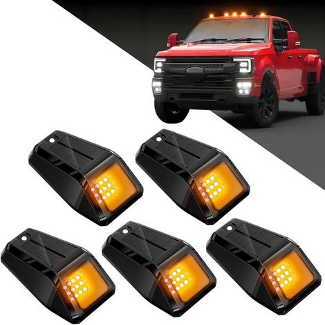 Verbesserte Solar-Kabinenbeleuchtung für LKWs kabellose LED-Dachmarkierungsleuchten mit Vibrationssensor kein Bohren erforderlich IP68 für SUVs 5 (1/5)