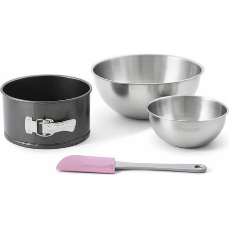 Set de 4 ustensiles de pâtisserie moule à gâteaux 2 bols et spatule Black metallic Black mettallic Zenker Black mettallic (1/5)