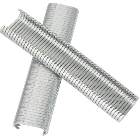 2500 pièces agrafes type C 8 mm pour clôture animaux, cage à porcs, coussin canapé, cage, kit de clous M (1/5)