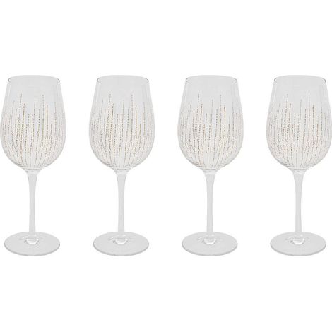 Lot de 4 Verres à Vin "Lunis" 38cl Doré (1/5)