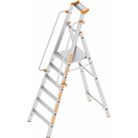 Layher Topic 1074 konische Plattformleiter 6 Stufen