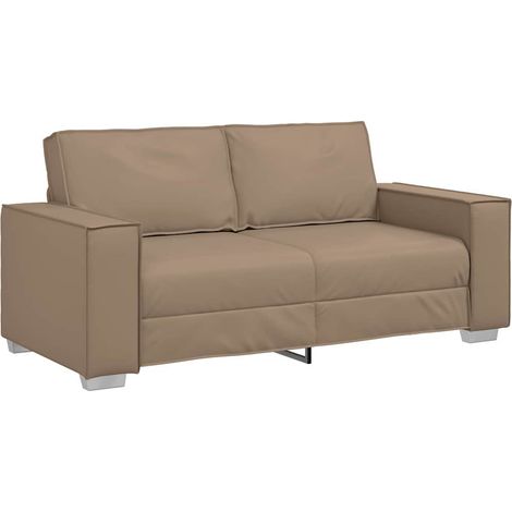Fauteuil de Salon,Chaise,Fauteuil canapé Cappuccino 180 x 78 x 84 cm Cuir artificiel CFW212547 (1/5)
