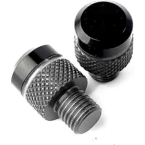 Accessoires moto pour BMW S1000R, S1000XR, S 1000 RS, 1000 XR (2021-2022) : bouchons de rétroviseurs en aluminium CNC M101,25, vis et boulons. Couleur : gris (sans logo). (1/4)