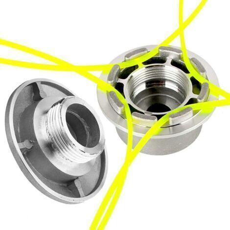 Aluminum Line Head, 4 Lines Universal Edger Head, Aluminum Grass Trimmer Head, Mower Head, Brush Cutter Head, for Garden, Lawn, Patio (1/5)