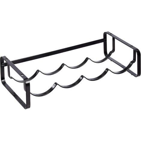 Range bouteilles empilable pour table, Noir, ‎9 5P x 40l x 20H centimètres