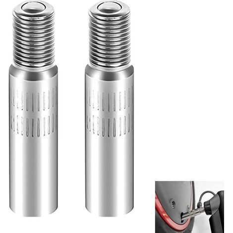 2 Pièces Extension de Valve de Pneu 39mm en Alliage d'Aluminium, Rallonge Valve Pneu Trottinette, Adaptateur Gonflage pour Xiaomi M365, Trottinette Électrique, Dualtron, Moto, Camion, Anti-Fuite (1/5)