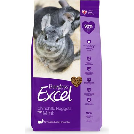 Burgess Excel Chinchilla Nuggets 1.5kg - 13812