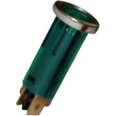 Voyant Lumineux Tubulaire Vert 16.75mm (1/2)