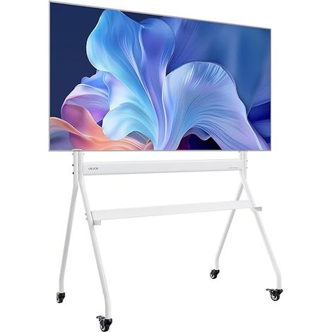 Support TV à roulettes, pour téléviseurs/LED/LCD/OLED de 889 à 2540 mm, Chariot TV Mobile, jusqu'à 90 kg, Support télé sur Pied Portable, Max. VESA 800 x 600 mm, pour Salon, Bureau, extérieur (1/5)