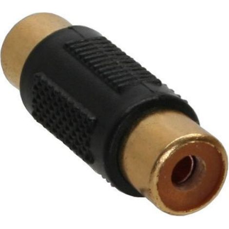Adaptateur Cinch Femelle à Cinch Femelle - Connecteur RCA Audio - Doré - 1 Pièce