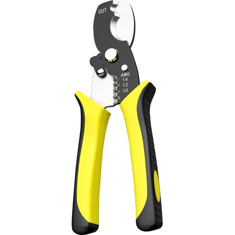 Pince à Dénuder, Pince à Denuder Electricien, Denudeur Cable Electrique, Pince Denuder, Pince Electricien Pour Sertir, Serrer Et Couper, 45Steel (1/5)