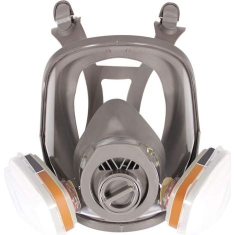 Masque respiratoire intégral - Peinture & Nettoyage Chimique - Protection Poussières Vapeurs - Connecteurs Baïonnette et 40mm (1/5)