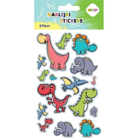 Dino Baby Aufkleber 10x20cm fröhliche Farben