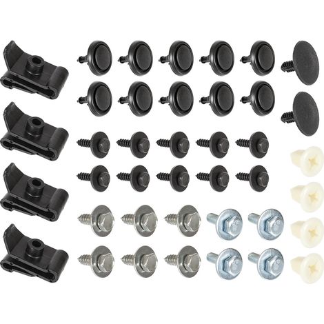 Juego de 40 clips de montaje para la tapa del motor del Toyota Avensis T25 03-09. KPL