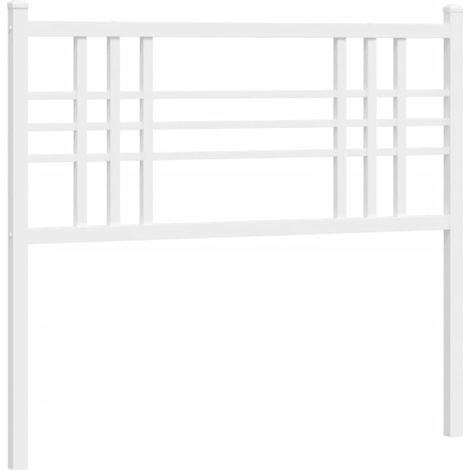 Cabecero de metal blanco 107 cm vidaXL (1/5)