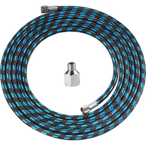 10ft Nylon Braided Airbrush Hose 1/8 Inch Size Both Ends 1/8 Inch Male Adapter - 1/4 Inch Female for Most Watering Kits (1/5)