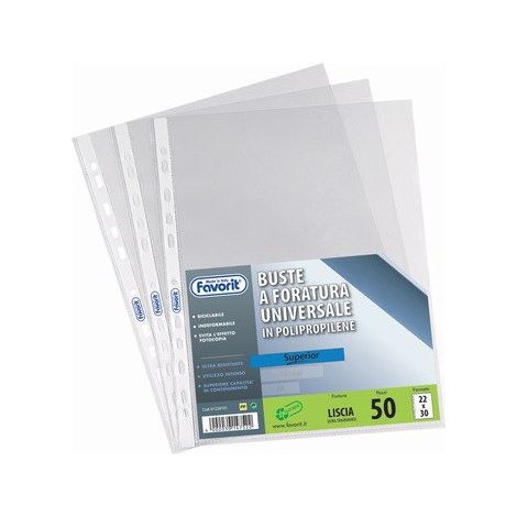 Favorit 400053790 foglio di protezione 300 x 420 (A3) Polipropilene (PP) 10 pz